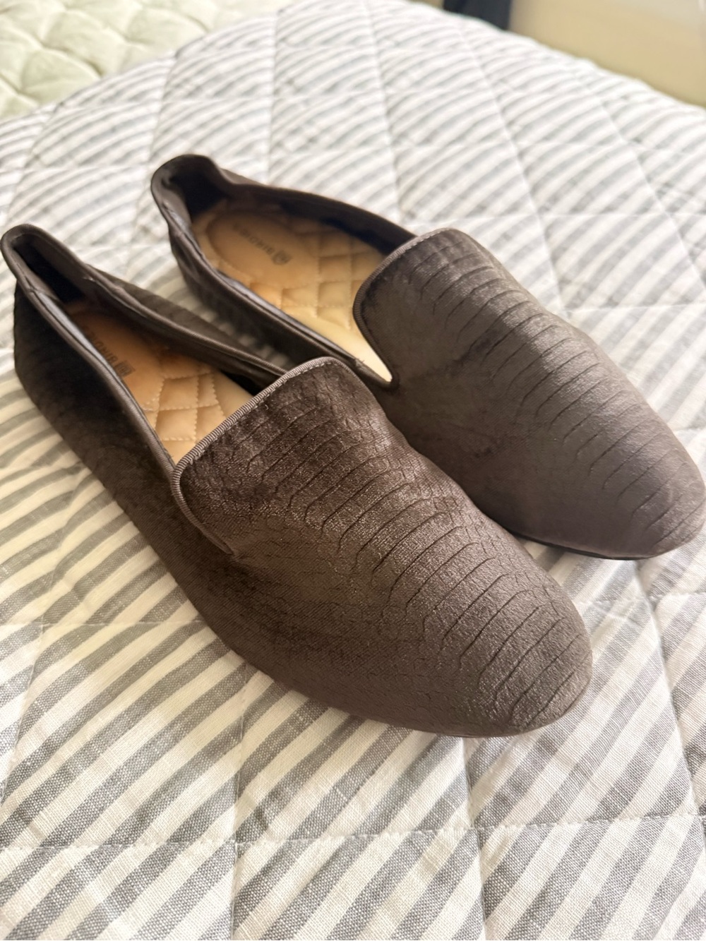 Birdies velvet loafers